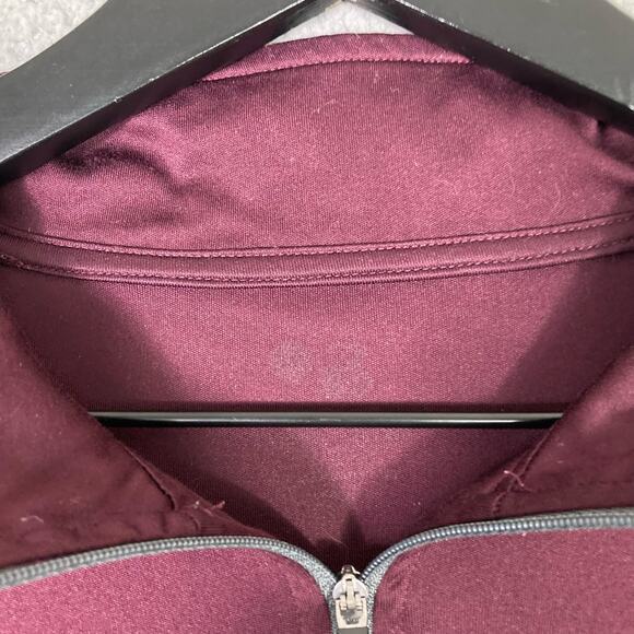 Men's Colosseum Denso Maroon/Gray Quarter-Zip Pullover Windbreaker Jacket Sz XXL - Picture 3 of 7